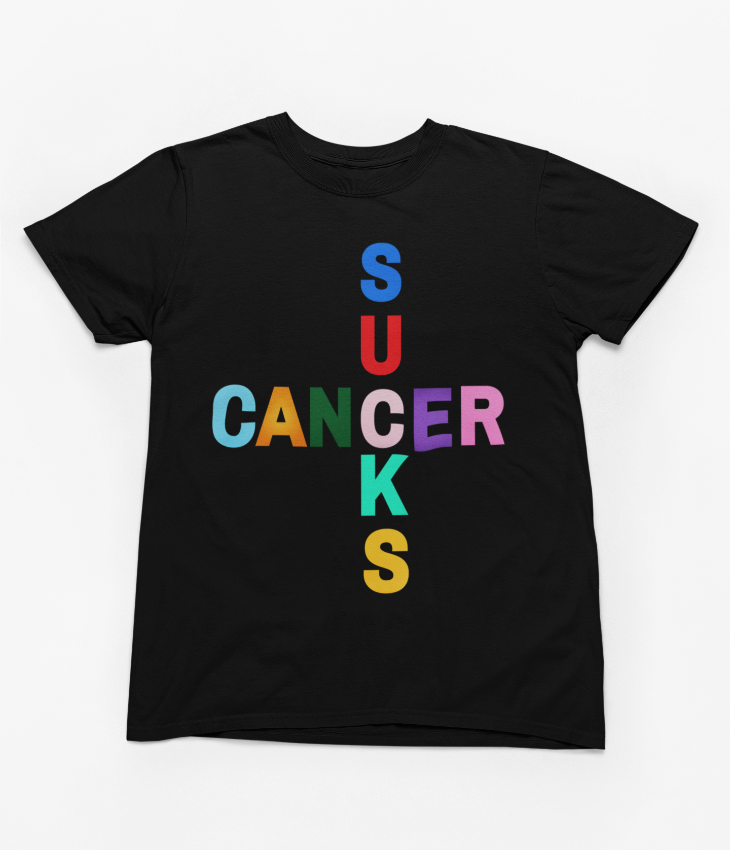 Cancer Sucks” Black T-Shirt – Bold Statement, Powerful Message