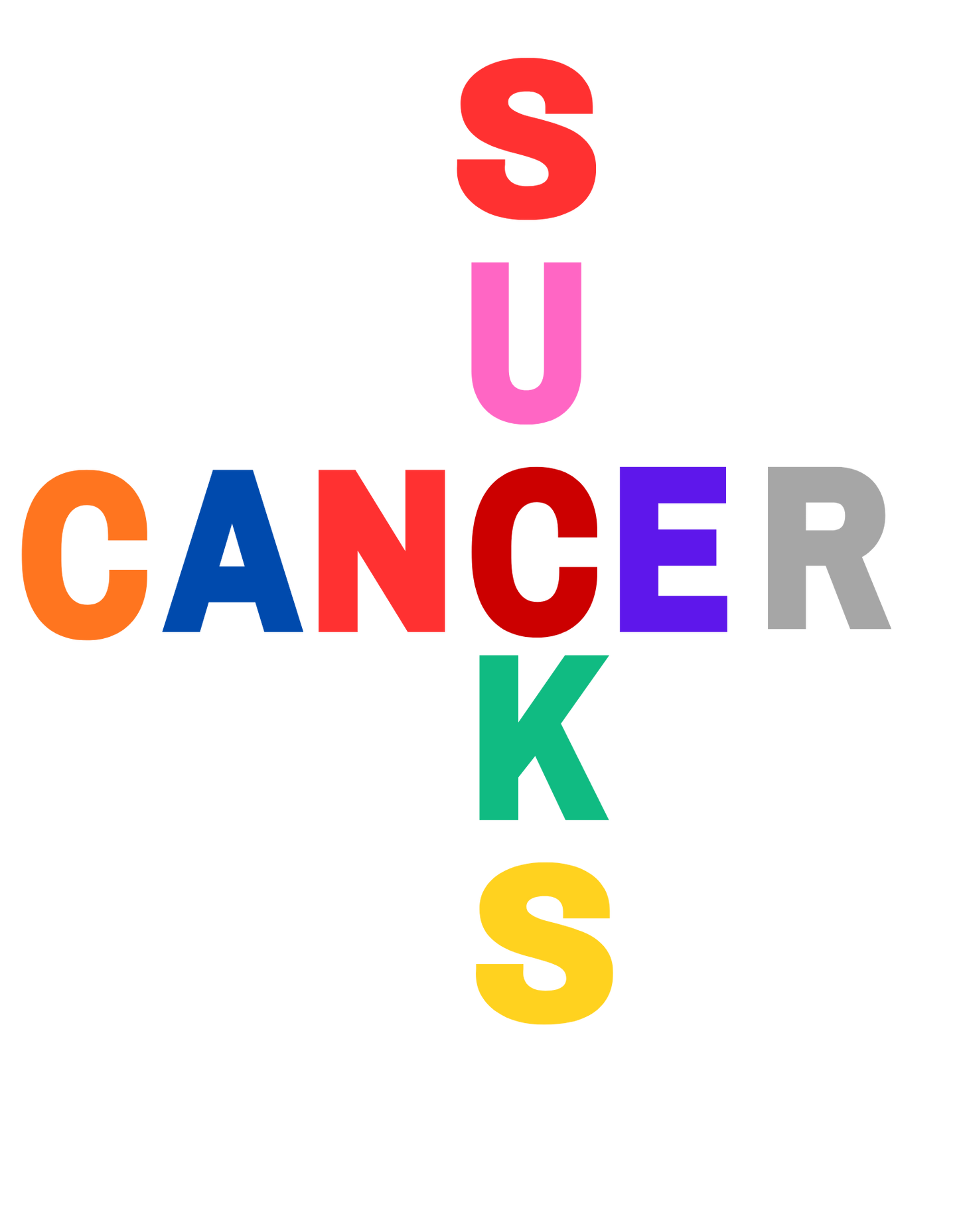 Cancer Sucks” Black T-Shirt – Bold Statement, Powerful Message